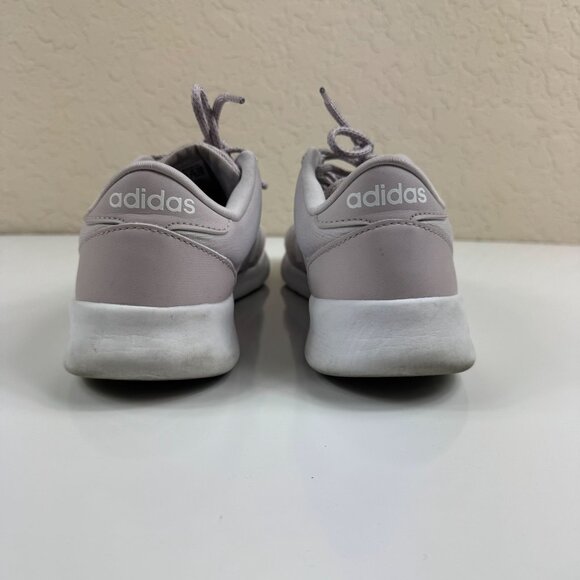 Adidas Womens QT Racer Sneaker Pink Size 7.5 Cloudfoam Pure Running Shoes B43758 - Picture 5 of 12